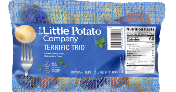 Little Potatoes in a mesh bag.