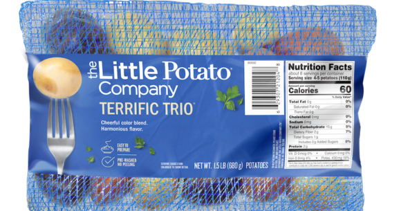 Little Potatoes in a mesh bag.