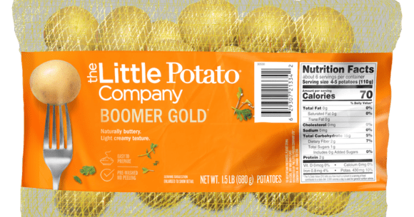 Little Potatoes in a mesh bag.